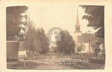 Browns IL Illinois - Street Scene 1911 RPPC Photo Postcard COPY