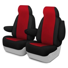 For Nissan Altima 19-25 Neosupreme 1st Row Red W Black Custom Seat Covers