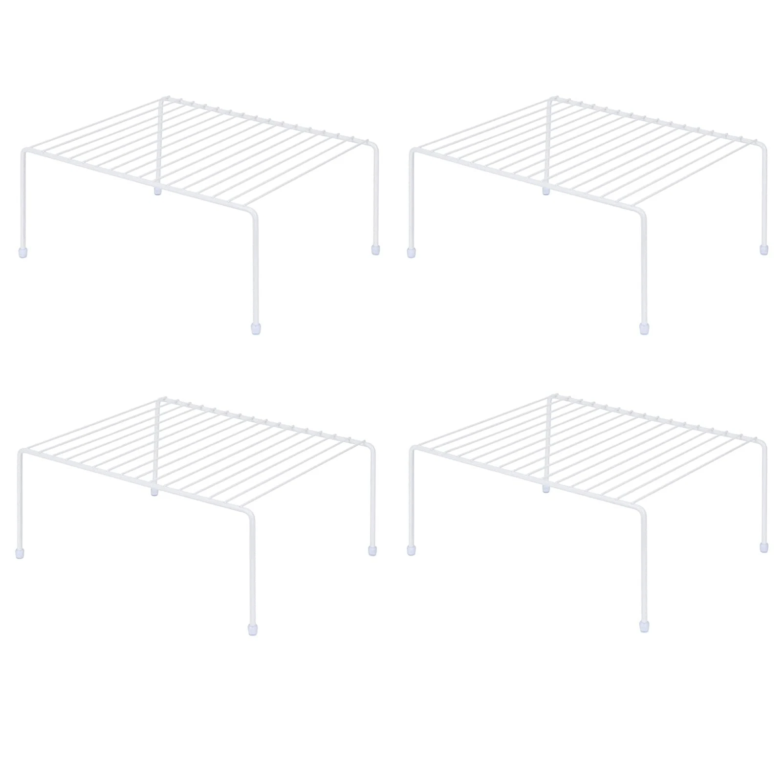 Set of 4 - Kitchen Storage Shelf Rack (13.1 x 10.2 Inch)/Plastic Feet - Mediu...