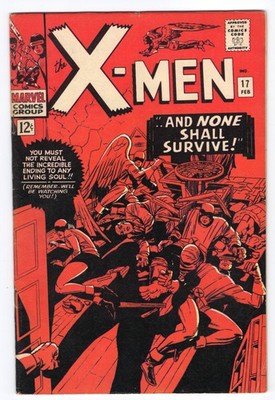 X-Men 17 1966 Marvel Comics VG/F 5.0 Magneto Cyclops Iceman Marvel Girl Beast