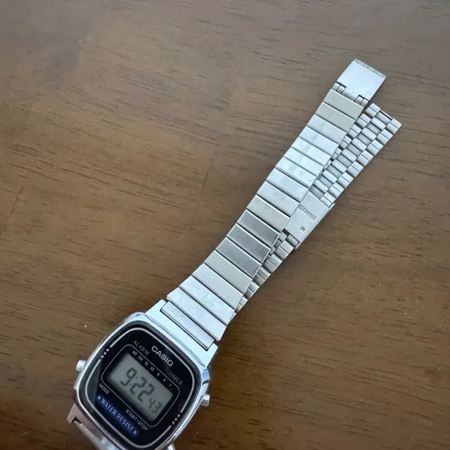 Casio Vintage Women's Digital Metal Watch, Adjustable Strap, Pre-Owned