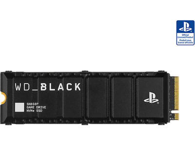 WD_BLACK SN850P NVMe  mit Heatsink für PS5 Konsolen , 1 TB, Gaming SSD