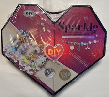 Kids DIY Bracelet Arts Craft Make Own Jewelry Making Set Box Kit 1388 Pieces