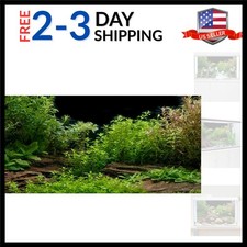 Aquarium Background River Bed & Lake Aquatic Plant Fish Tank Background Vinyl...