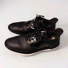 G/FORE Gallivan2R G/LOCK Saddle Spiked Golf Shoe Onyx GMF000075 Men's Size 10