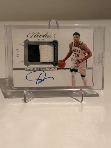 Giannis Antetokounmpo 2019 Panini Flawless Prime GU Patch Auto  /25