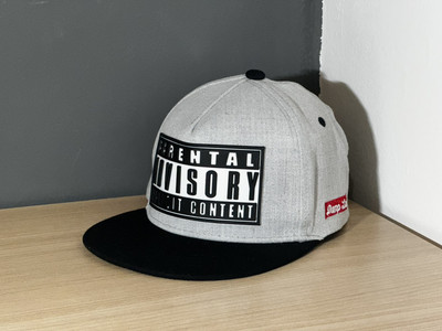   PARENTAL ADVISORY EXPLIZIT CONTENT Mütze Mütze Album Cd Rap