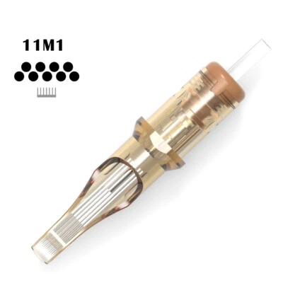 CHUSE 20St/Box Steril Tattoo Nadeln 11M1 Nadel Cartridge Needles M1 Magnum line&Shader