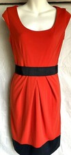 Women’s dress ANN TAYLOR size 2 orange stretch $98 NEW (th20)