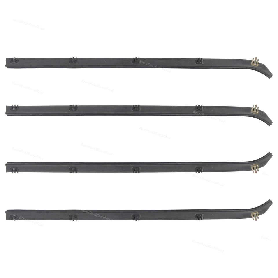 Kit de sello de resistencia para ventana de puerta de repuesto para camioneta Chevrolet GMC 89-91 4 piezas Foto 2 de 4