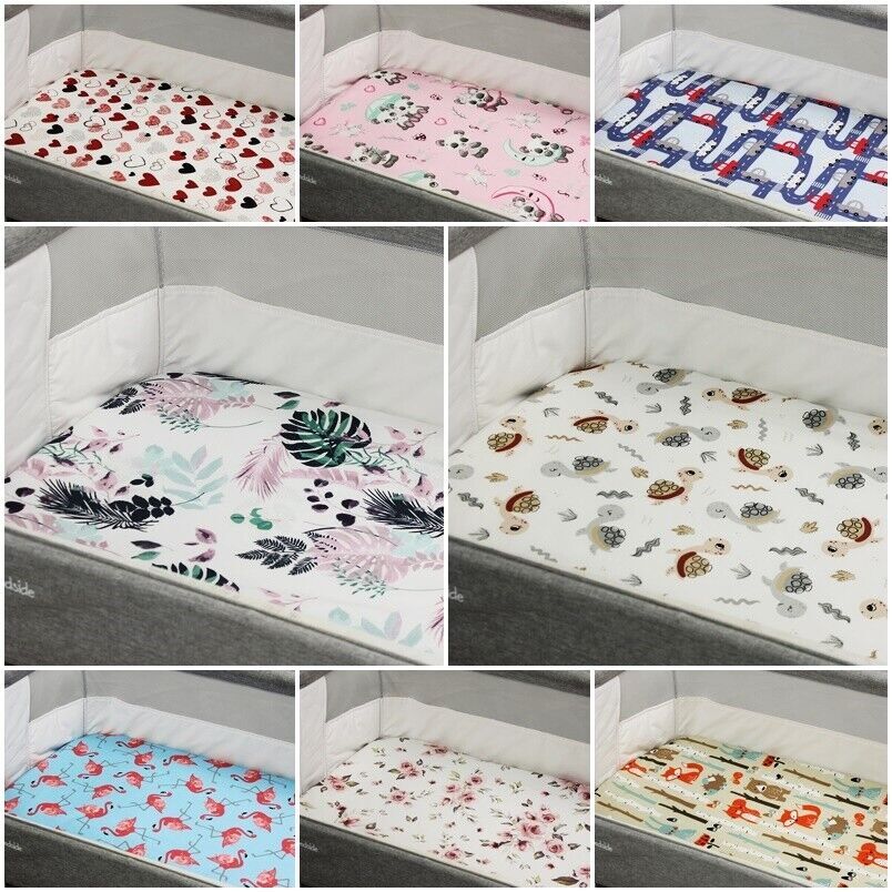Lenzuolo con angoli per lettino 70x140 cm asilo nido animali stelle giungla fate