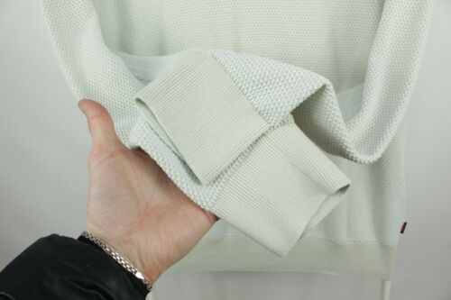 Hugo Boss Akopak Chunky Knit Beige Cotton Pullover Sweater Men's Size: L / 50-52 - Picture 8 of 13