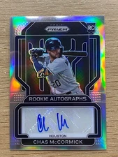 2022 Panini Prizm - Rookie Autographs Chas McCormick Silver Prizm#RA-CM (AU, RC)