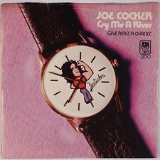 JOE COCKER: Cry Me A River / Give Peace A Chance A M 45 w/ PS VG 