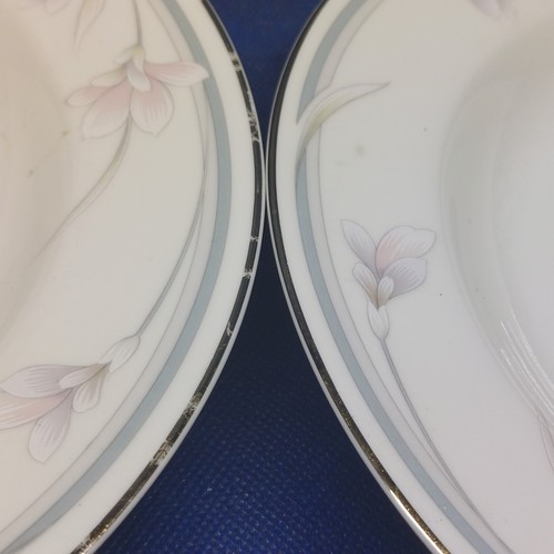 Vintage Home Beautiful Fine China "Sweetly" Set/4 Rimmed Soup Bowls Japan - Bild 3 von 6
