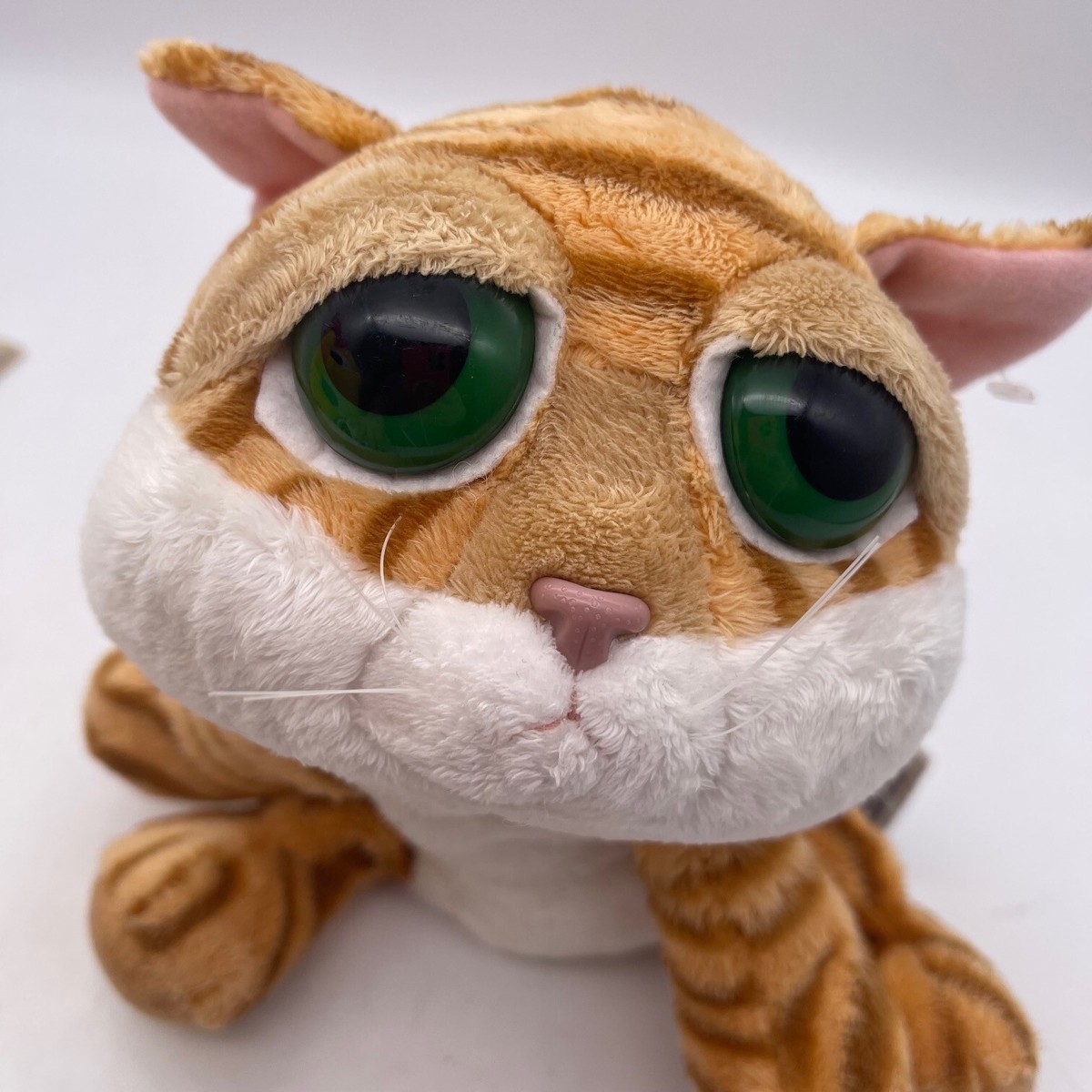 Russ Berrie Bean Bag Chilie Orange Cat Big Green Eyes Plush LiL