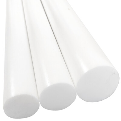 Barra Tonda In PTFE (Teflon) Bianco - Diametro 22 Mm, Lunghezza 100 Mm - Qualità Industriale Gapi (Italia) - 3