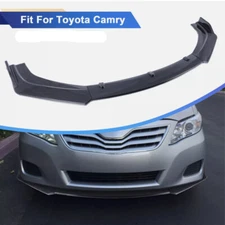 For Toyota Camry 2007-2011 3PCS Front Bumper Lip Splitter Spoiler Gloss Black