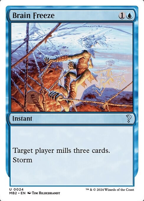 Brain Freeze White Border #24 | MB2 Mystery Booster 2 | MTG | eBay