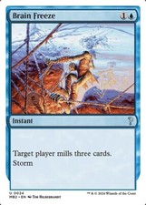 Brain Freeze U White Border Regular #24 | MB2 Mystery Booster 2 | MTG