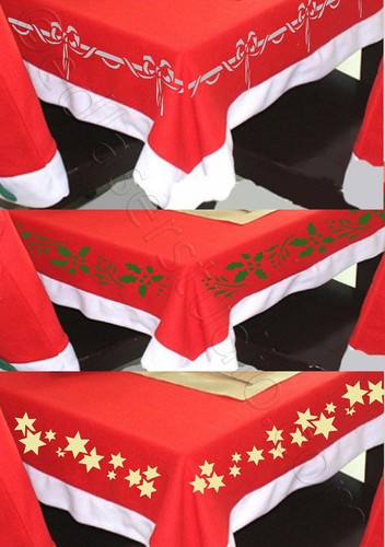 Border STENCIL Reusable Xmas Garland Pattern Paint Wall Furniture Cardmaking CH2 - Picture 7 of 16