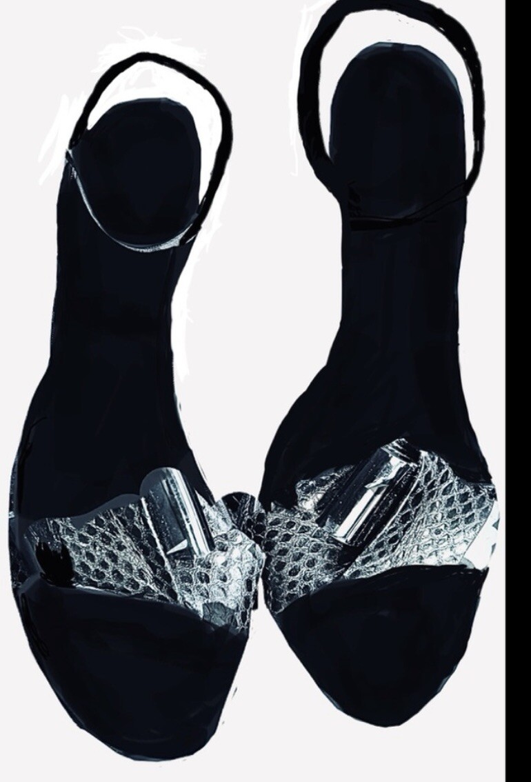 NWOB BURBERRY PRORSUM SNAKESKIN BOW LEATHER WEDGES SANDALS SHOES