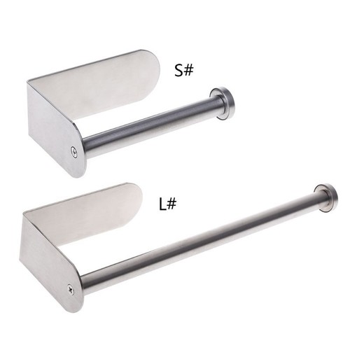 European Adhesive Vertical Paper Towel Holder Stainless Steel Wall