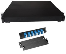 Fiber Rackmount Panel Front Panel Covered 12 LC SM