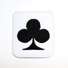 Poker Card Casino Patch Club Symbol Artwork Emblem for DIY Iron on Clothes Jeans