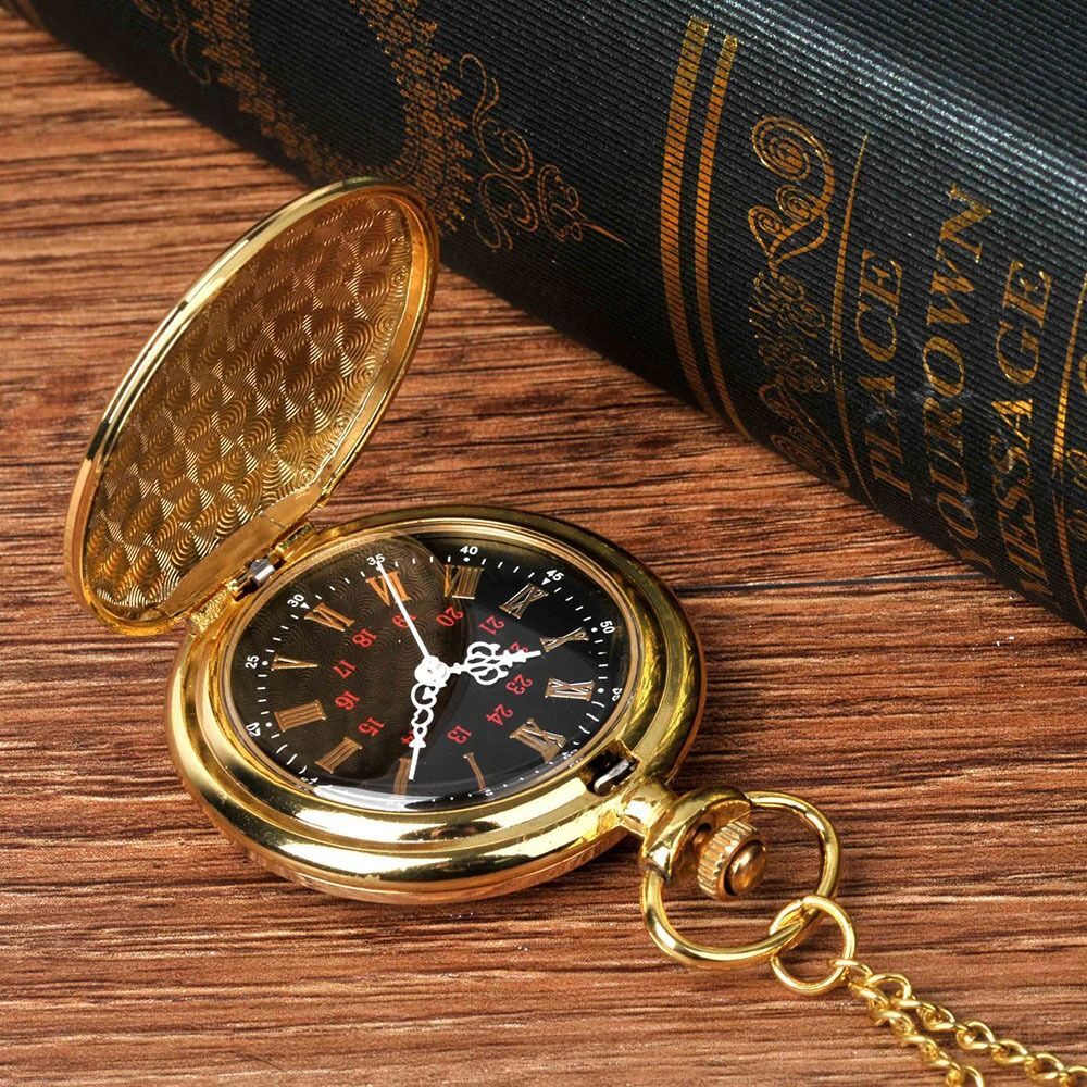 Round With Necklace Vintage Fob Watches Pocket Pocket Watch