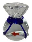 VTG Cute Murano Style Art  Glass Goldfish In A Gift bag  Paperweight