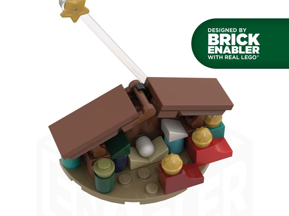 Nativity Scene Christmas Ornament | Made with 100% Genuine LEGO - Image 2 of 4