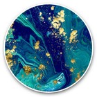 2 x Vinyl Stickers 30cm - Liquid Marble Art Effect  #45571
