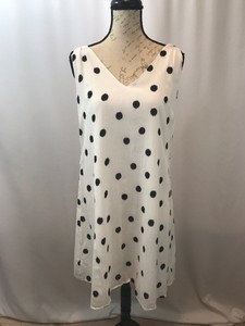 black and white polka dot sundress