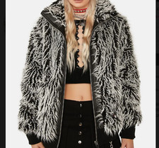 Dolls Kill Need No Protecting Faux Fur Jacket (l).