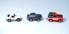 Micro Machines Lot of 3 - Mercedes, Mustang and Blazer