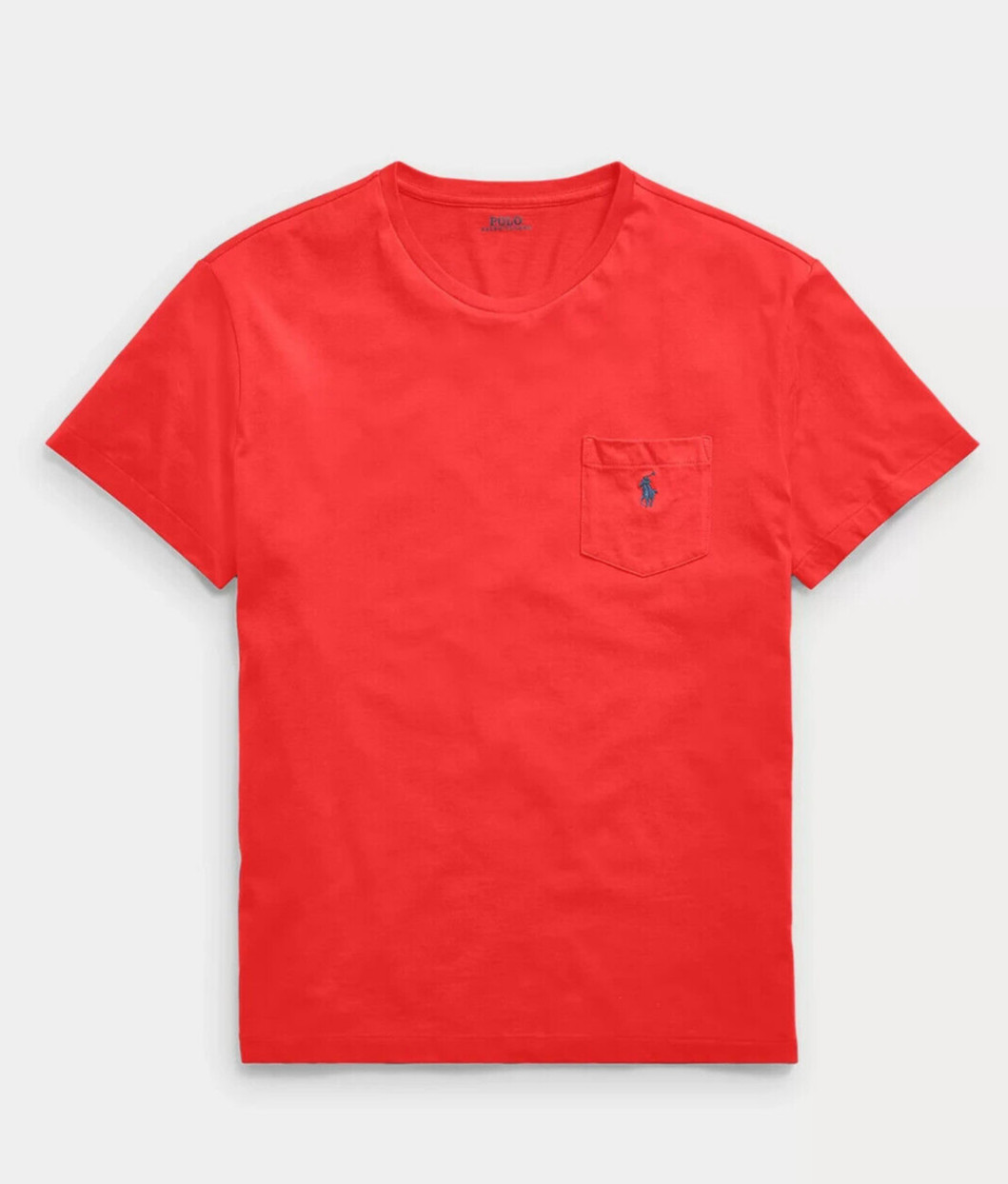 Мужская футболка Polo Ralph Lauren из джерси классического кроя с карманами Красный S 6790₽
