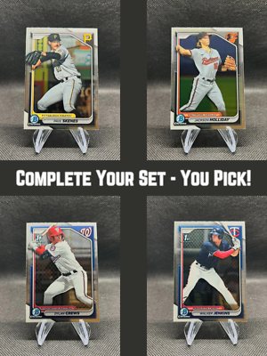 #ad 2024 Bowman Chrome Prospects #BCP 1 #BCP 150 COMPLETE YOUR SET You Pick $1.29