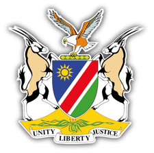 Namibia Coat Of Arms Car Bumper Sticker Decal