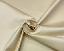 DONGHIA SABRINA CREME COTTON SATEEN EXCLUSIVE FURNITURE FABRIC BY YARD 53"W