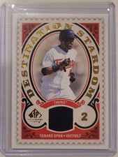 2009 SP Legendary Cuts Destination Stardom Memorabilia Jersey Denard Span Twins