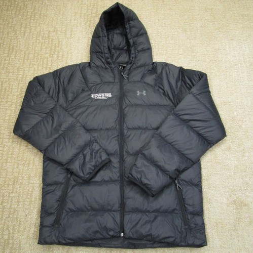 Under Armour Jacket Women Extra Large Gray 2.0 Puffer Down Hooded Performance