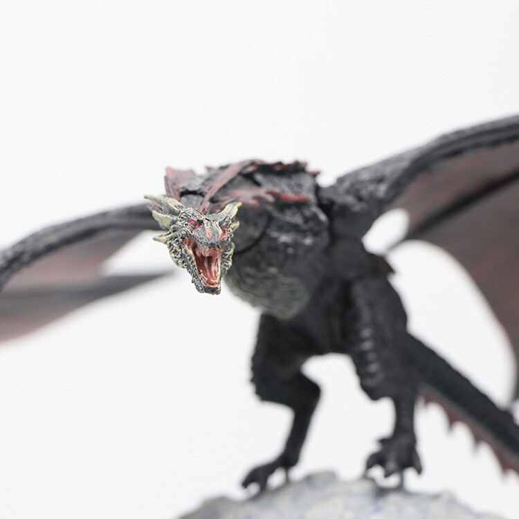 Figurine Drogon Le Dragon Noir De Game Of Thrones – Statue PVC 8.8 Pouces, édition 2025, Neuf