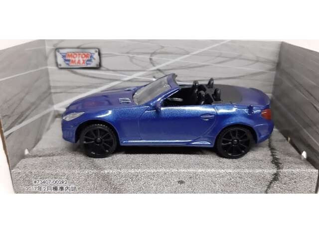 MotorMax Mercedes Benz SLK55 AMG Blue 1:43 Scale 4 Inch