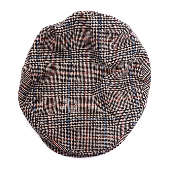 帽子 Jean Paul GAULTIER - hunting cap Black & White Nylon Chapka Printed Tartan Aviator Hat by