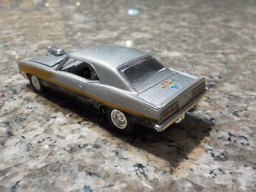RACING CHAMPIONS 1/64 1969 CHEVROLET CAMARO SS PRO STREET SILVER /GRAY  INTERIOR - Picture 2 of 2