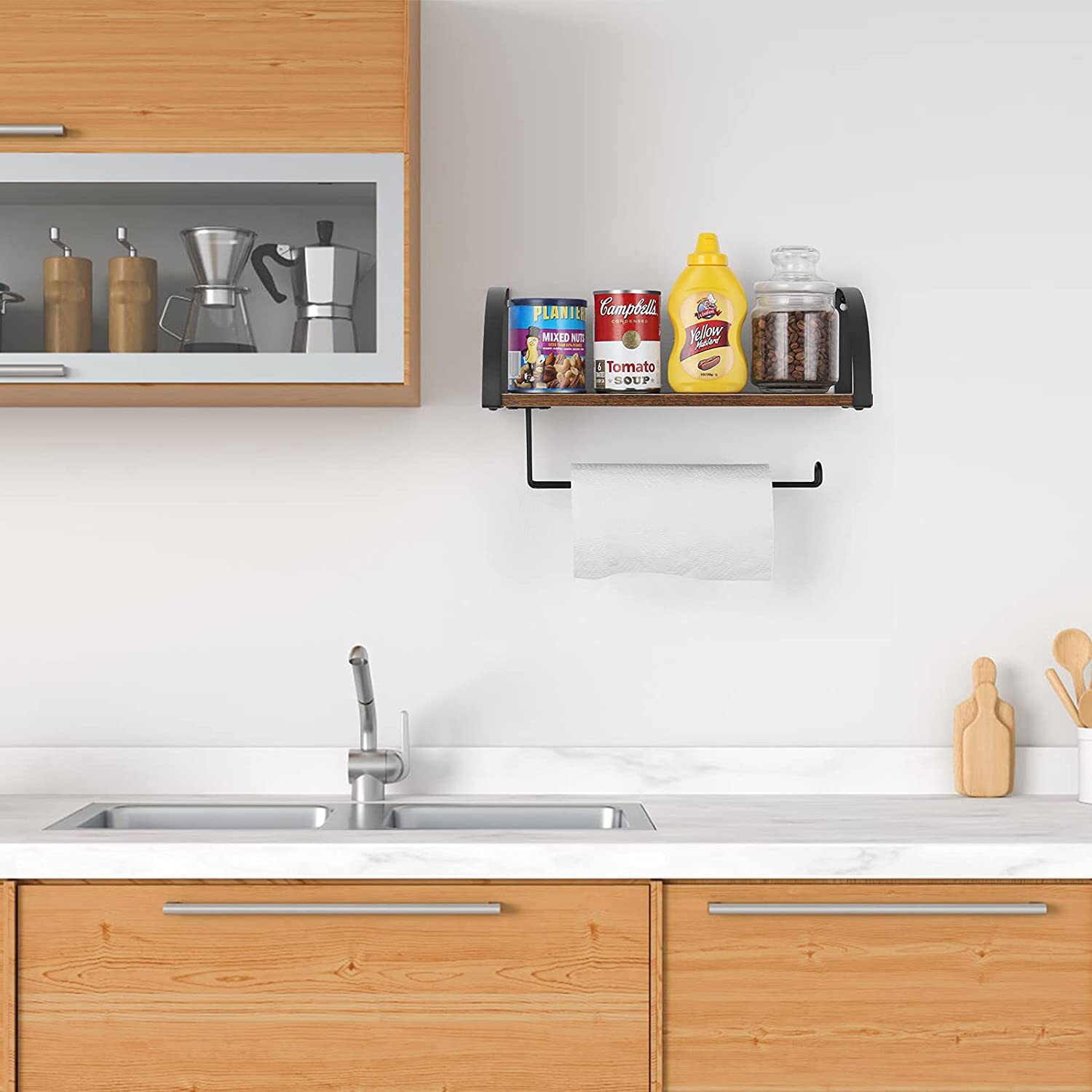 Paper Towel Holder Wall Mount Under Paper Towel Hanging Rack