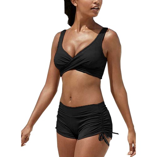 Womens Solid Padded Push Up Bikini Set Swimwear Swimsuit Bathing Suit Beachwear - Picture 8 of 15