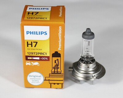 PHILIPS H7 12V55W 12972PR +30% PX26d headlights car bulb premium automotive lamp