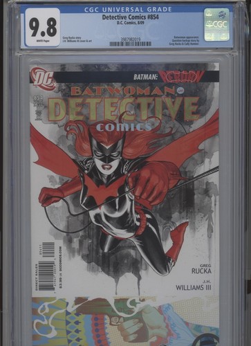 DETECTIVE COMICS #854 MT 9.8 CGC RUCKA STORY WILLIAMS COVER AND ART BATWOMAN APP